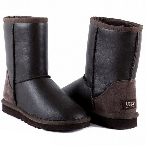 UGG CLASSIC SHORT METALLIC CHOCOLATE