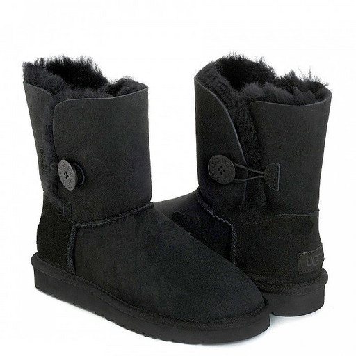 UGG BAILEY BUTTON II BLACK