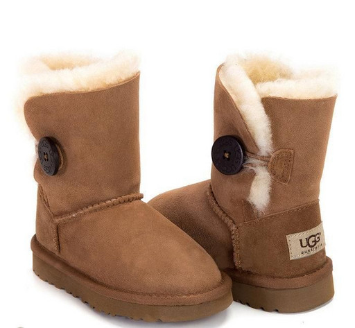 UGG KIDS BAILEY BUTTON CHESTNUT