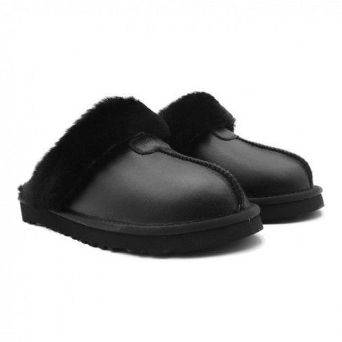 UGG MENS SLIPPERS SCUFETTE METALLIC BLACK