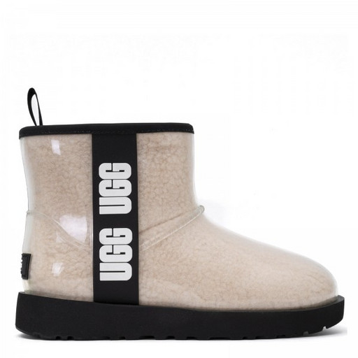 UGG CLASSIC CLEAR MINI NATURAL BLACK