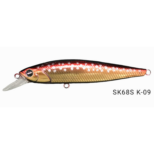 ВОБЛЕР THEOUTDOOR ZOKA SK68S K-09, 6,6 Г, 68 ММ, SINKING