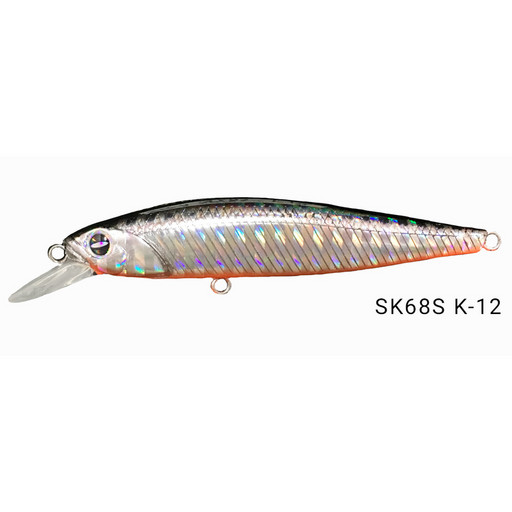 ВОБЛЕР THEOUTDOOR ZOKA SK68S K-12, 6,6 Г, 68 ММ, SINKING