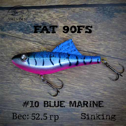 Вайб SHINDIN Fat 90FS #10 Blue Marine