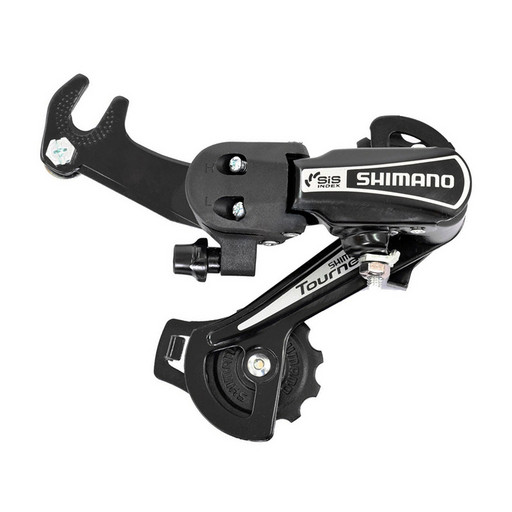 Перек-ль задний Shimano Tourney, TY21-B, SS, 6ск., крепление на ось, черн, б/уп.
