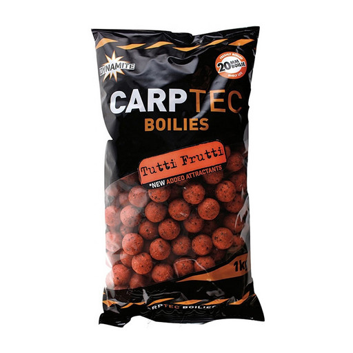 Бойлы тонущие DYNAMITE BAITS Carp-Tec Tutti Frutti 20 мм. 1 кг.