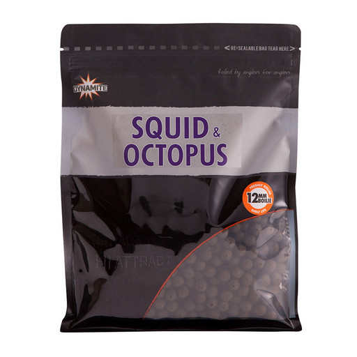Бойлы тонущие DYNAMITE BAITS Squid & Octopus 12 мм. 1 кг.