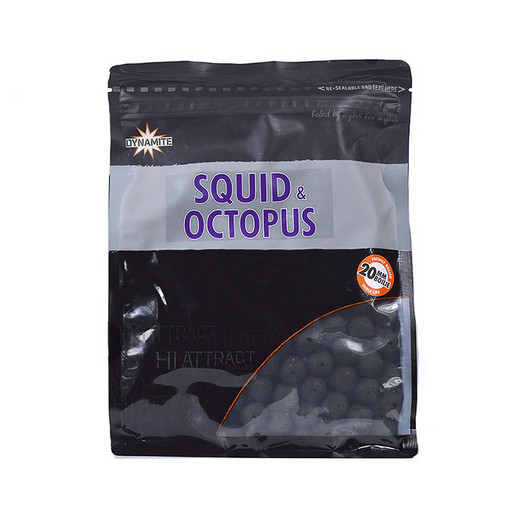 Бойлы тонущие DYNAMITE BAITS Squid & Octopus 20 мм. 1 кг.