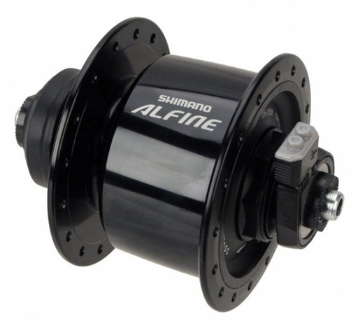 Втулка динамо Shimano Alfine, S501, 36 отв, 6V-3W, черн, C.Lock, OLD:100мм