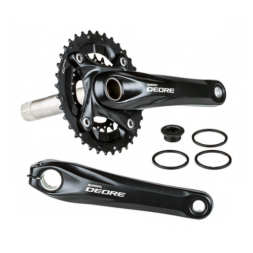 Система Shimano Deore, M617, 175мм, ин.вал, 36/22T без каретк., черн