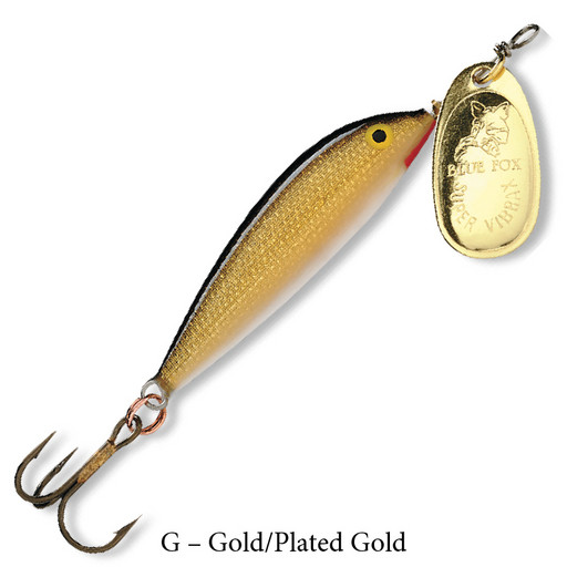 Блесна вращ. BLUE FOX Vibrax Minnow Spin 5 /G (7гр.)