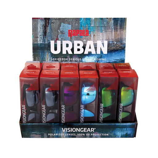 Стенд RAPALA Urban с очками 282A 287A 293A по 4 шт.