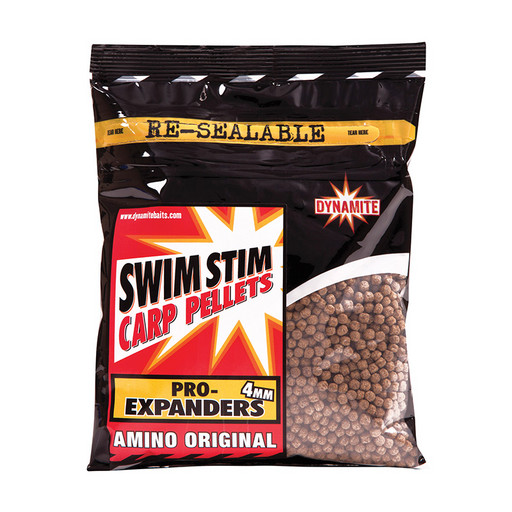 Пеллетс DYNAMITE BAITS Swim Stim Pro-Expanders Amino Origina 4 мм 300 гр.
