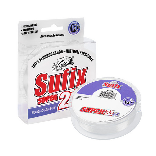 Леска SUFIX Super 21 Fluorocarbon прозрачная 150 м 0.28 мм 6.5 кг