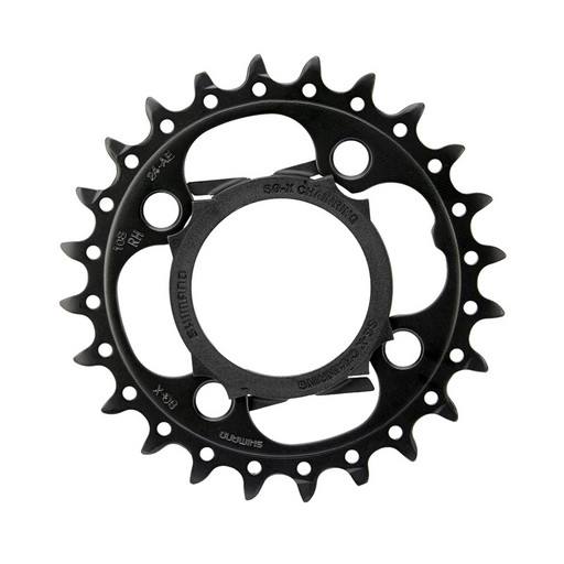Звезда передн. Shimano, для FC-M522, 24T-AE, цв. черн.