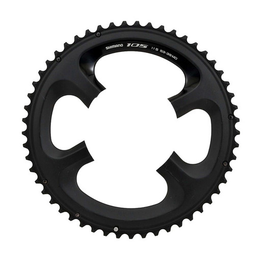 Звезда передн. Shimano, 105, для FC-5800, 53T-MD для 53-39T, цв. черн.