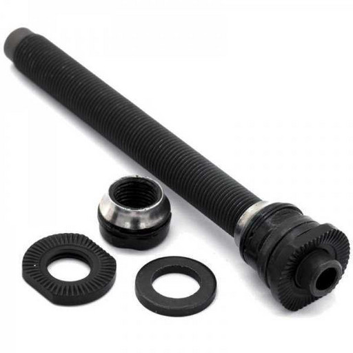 Ось в сборе Shimano, для FH-M475, с конусами, шайбами и гайками, резьба M10, длина 146мм(5-3/4'')