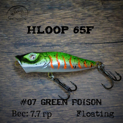 Поппер SHINDIN Hloop 65F #07 Green Poison