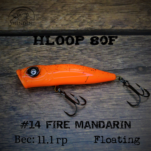 Поппер SHINDIN Hloop 80F #14 Fire Mandarin