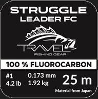 Флюорокарбон Travel STRUGGLE Leader FC #1.0/4.2LB (0.111mm/1.92kg) 25m