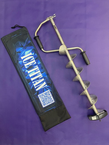 Титановый бур Ладога X5 200R под голову Mora ice длина 1500/880мм без ручки