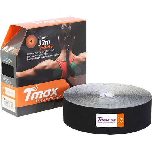 Тейп Tmax kinesiology tape 5см х 32м черный