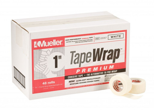 Тейп самозакрепляющийся Mueller 22057 TapeWrap Premium 2,5 см х 5,4 м (48рулонов)