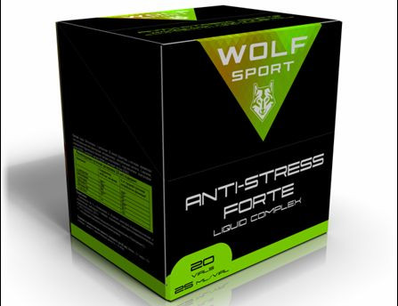 Специализированный комплекс биологически-активных веществ Wolf Sport ANTI-STRESS FORTE LIQUID COMPLEX (20 ампул по 25мл)