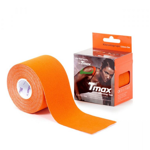 Тейп Tmax kinesiology tape 5см х 5м оранжевый
