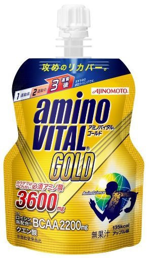 Аминокислоты Ajinomoto Аmino VITAL GOLD JELLY со вкусом яблока (135 г)