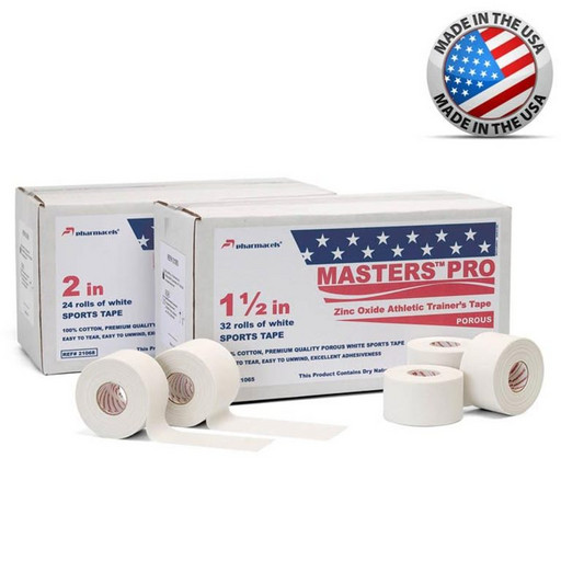 Тейп 100% хлопок пористый Pharmacels 21067 Masters Pro Tape 3,8 см x 13,7 м (32 рулона)