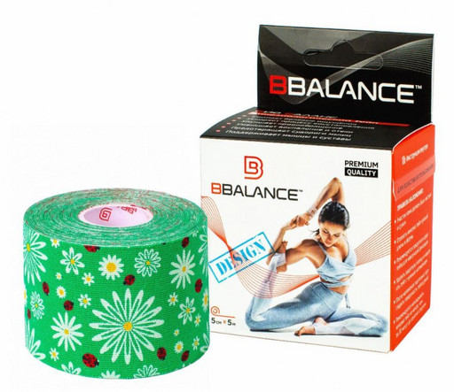 Тейп BBTape™ 5см × 5м божьи коровки зелёный