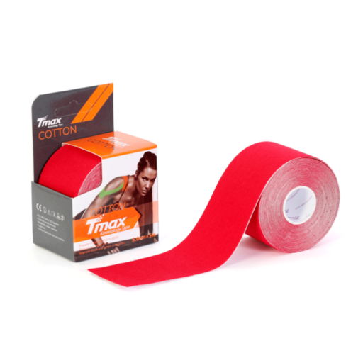 Тейп Tmax kinesiology tape 5см х 5м красный