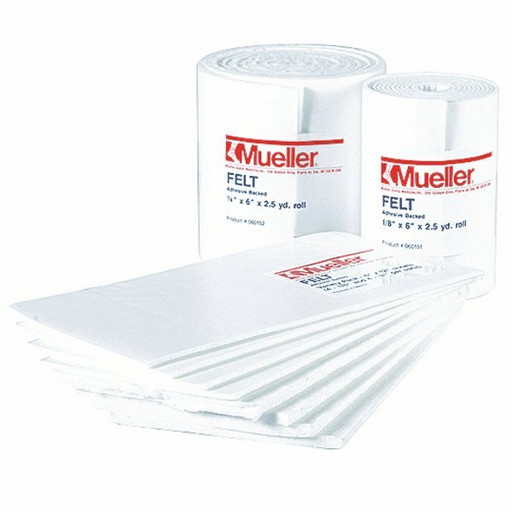 Ортопедический войлок Mueller 060151 Felt Adhesive Backed 1 рулон (0,3 см х 15 см х 2,5 м)