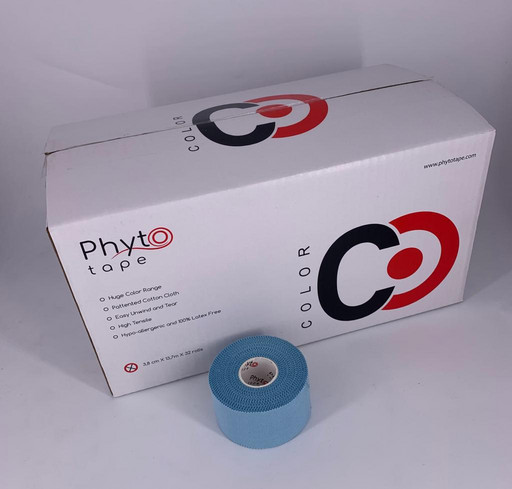 Тейп голубой Phyto tape 1011 Colored tape Light Blue 3,8 см х 13,7 м (32 рулона)
