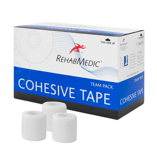 Тейп самозакрепляющийся белый RehabMedic Cohesive Tape 5 см х 4,6 м