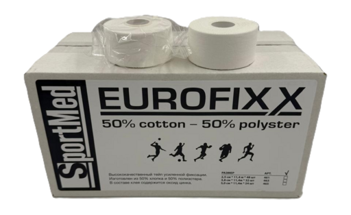 Тейп поликоттон SportMed 463 Eurofixx tape 3,8 см х 11,4 м (32 рулона)