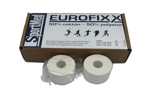 Тейп поликоттон SportMed 463 Eurofixx tape 3,8 см х 11,4 м