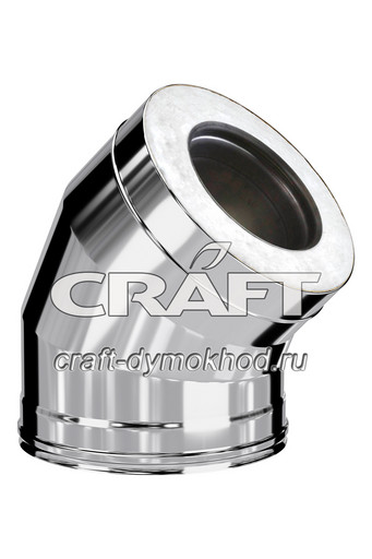 Craft HF 50B Сэндвич Колено 45° (316 0,8/304 0,5) CERABLANKET / Ø 115 / 200