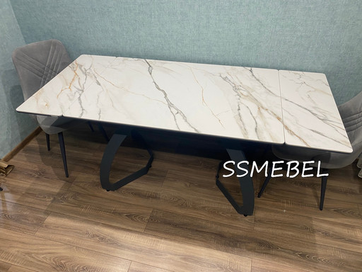 Стол Сириус керамогранит Silvia Beige