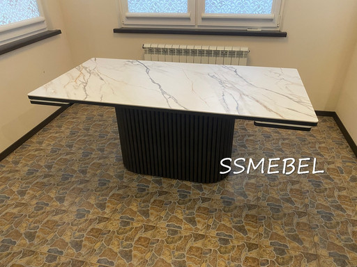 Стол Вельвет 3 керамогранит Silvia Beige