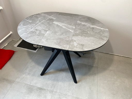 Стол Лион керамогранит Grey Smoke