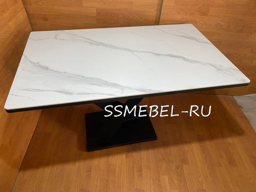 СТОЛ ЛАСТОЧКА КЕРАМОГРАНИТ Silver White