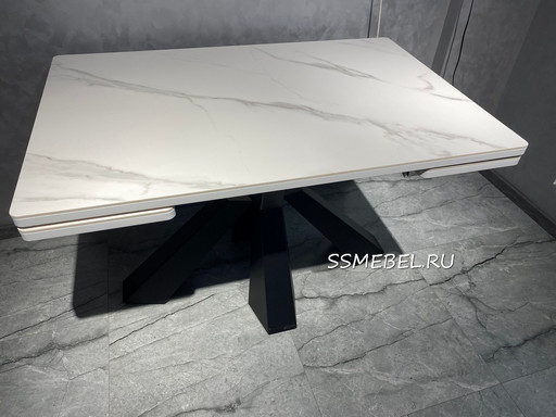 СТОЛ ОНИКС КЕРАМОГРАНИТ Silver White