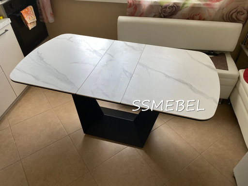 Стол Скала керамогранит Sliver White Стол Скала керамогранит Sliver White