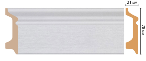 Плинтус напольный DECOMASTER D122-70 (78*21*2400мм)