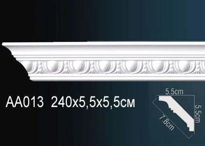 Лепнина Перфект Карниз потолочный с рисунком AA013 FLEX