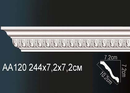Лепнина Перфект Карниз потолочный с рисунком AA120