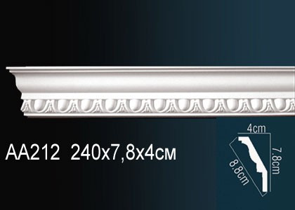 Лепнина Перфект Карниз потолочный с рисунком AA212 FLEX
