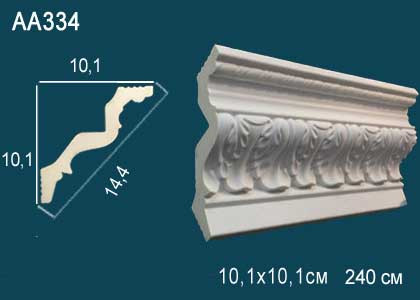 Лепнина Перфект Карниз потолочный с рисунком AA334